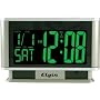 Advance Clock #4248AT Silver 1.9"LCD Alarm Clock