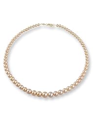 18k Gold, Freshwater Pearl Necklace, 9.5-4.5mm, "A" Quality