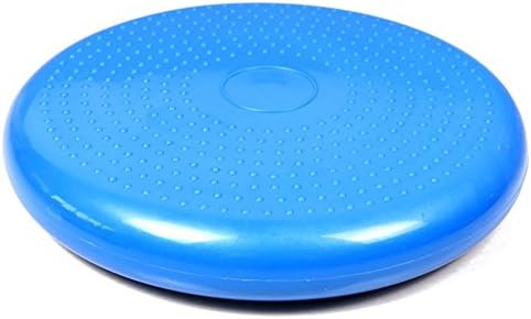 Haslife Air Stability Wobble Cushion, Blue, 33cm/13in Diameter, Balance Disc, Pump Included