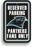 Carolina Panthers NFL Reserved Parking Sign