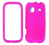 Samsung Trender M380 Hot Pink Egg Crack, Leather Finish Hard Case, Cover, F ....