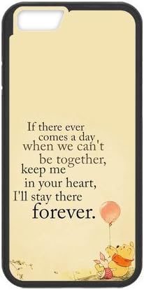 iPhone 6 case - [Winnie the Pooh Series] case for Apple iPhone 6 case PC and rubber TPU cover case,Silicone Case Cover for Apple iPhone 6 (4.7" screen)(Black/white)