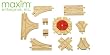 WOODEN EXPANSION SWITCH AND CROSSING WOODEN TRACK PACK BY MAXIM