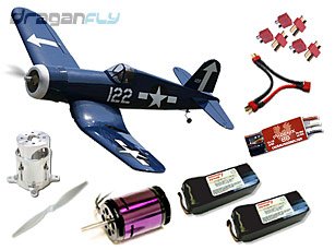41XN9YJxaRL Combo With Power System F4U Corsair American WW2 Fighter Warbird Electric RC Airplane ARF Kit