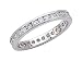 1.00 cts Round Diamonds Eternity Band - Platinum, 14kt White or Yellow Gold
