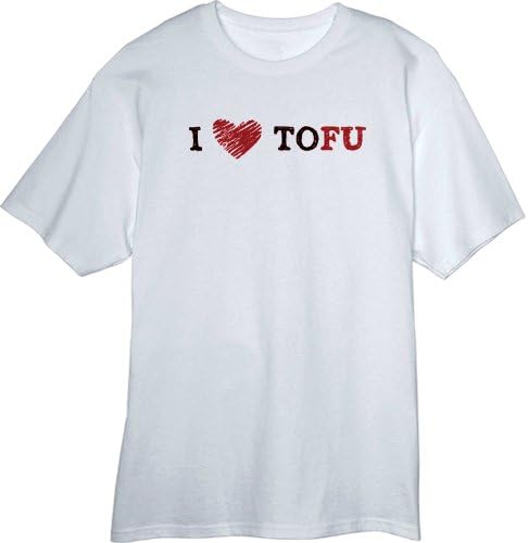 I LOVE TOFU Funny Novelty T Shirt>XX-Large White Z12258