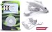 Neon Green Tiger Dust-free Skin Cover for Apple Ipod Video 30gb + White Car Charger + White Travel Wall Charger for Apple Ipod Video
