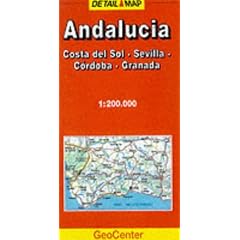 Andalusia/Costa Del Sol/Sevilla/Cordoba/Granada (GeoCenter Detail Map)