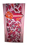 Beach Towel Hibiscus Surfboard - Pink