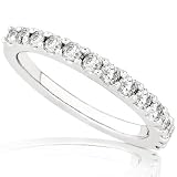 1/2ctw 14k White Gold Round Brilliant Diamond Band (HI/I1)