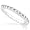 1/2ctw 14k White Gold Round Brilliant Diamond Band (HI/I1)-Size 5