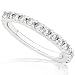 1/2ctw 14k White Gold Round Brilliant Diamond Band (HI/I1)