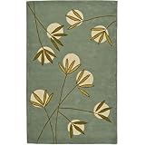 Safavieh Soho Collection SOH328A Handmade Blue New Zealand Wool Area Rug, 2-Feet by 3-Feet
