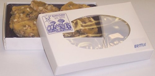 Scott's Cakes 1 2 lb. Walnut Brittle in a White Gourmet Box by Scott's Cakes