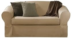 Best buy on Maytex Piped Twill 2-Piece Slipcover Sofa Linen
