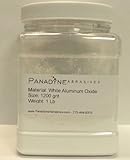 Aluminum Oxide Powder White 1200 Grit- 1 Lbs in sturdy plastic Jar