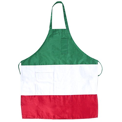 Italian Three Panel Full Length Bib Apron with Pockets 32