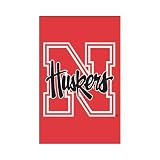 Nebraska Cornhuskers Applique Embroidered Banner Flag 44x28 NCAA College Athletics Fan...