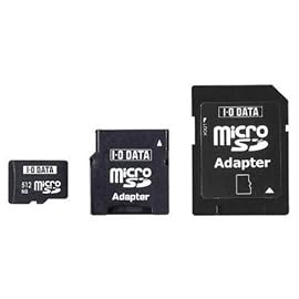 I-O DATA microSDカード 1GB SD&miniSDアダプター付 SDMC-1G/A