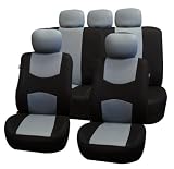 Car Seat Cover Front Airbags Ready and Rear Split 60/40 Fb051 Gray/black 115