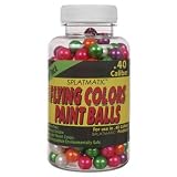 Splatmatic Flying Colors 250ct Airsoft Paintballs - 40 cal. - Assorted