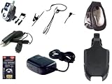 All Accessories for Your Lg CG225 CG-225 Phone (Includes: Rapid Car Charger, Travel Home Charger, Leather Case, Belt Clip Holster, Boom Mic, Antenna Booster, & Car Vent Mount Phone Holder)
