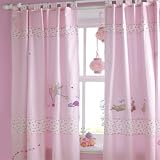 Izziwotnot Humphrey's Corner Lottie Fairy Princess Tab Top Curtains, 132 x 163 Cm