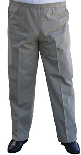 The Senior Shop Men's Full Elastic Waist Twill Casual Pant