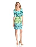 Gabby Skye Womens Mirror Print Dress