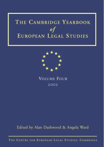 Cambridge Yearbook of European Legal Studies 2001: v. 3,: No. 3, 2001