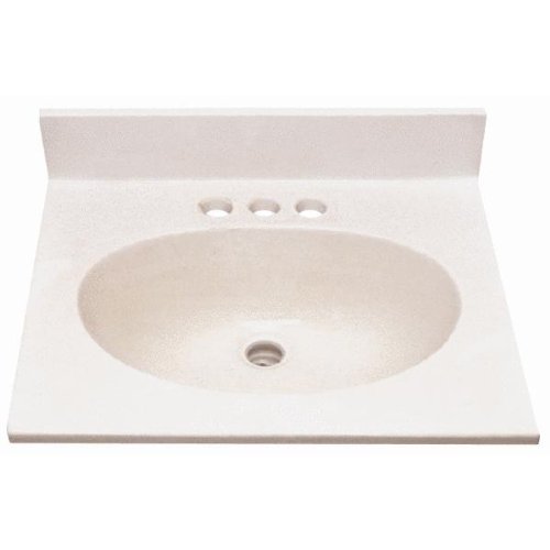 41XNP446eWL Sunnywood Prod.  OB3122100M White On Away White Civilized And Cultured Marble Vanity Top