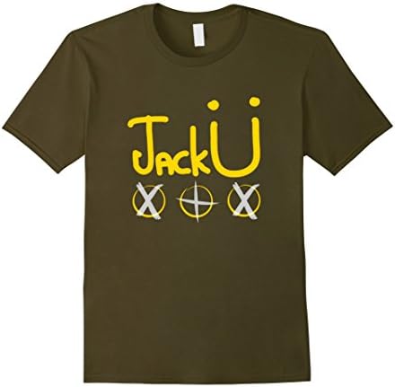 Men's JACK U  LOGO Men T Shirt Large Olive