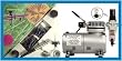 Badger CRESCENDO 175-7 AIRBRUSH SET w/3 TIPS, KIT Includes Airbrush Depot AIR COMPRESSOR and Hose