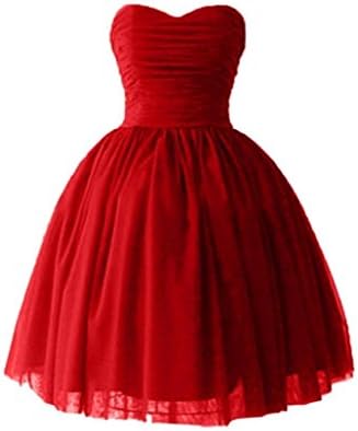 MissProm Metallic Peacock Embroidered Holiday Party Prom Dress Junior Plus Size Girl's Fashion Dress (US 12, Red)