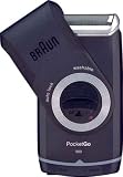 Braun Pocket P40 Elektro-Rasierer schwarzblau, shave&go - 
