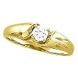14K Yellow Gold Diamond Solitaire Engagement Ring - 0.25 Ct.