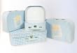 Travel Case Set, 4 Nesting, Baby Tuc Tuc Collection-blue 13 3/4"x 9"x 4"