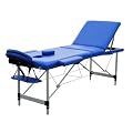 Alu Luxus Massagetisch Massageliege Massagebank 3 Zonen