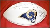 Marshall Faulk Autographed/Hand Signed St. Louis Rams Logo Football