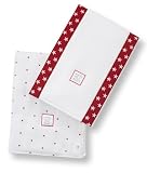 SwaddleDesigns Baby Bupies- Set of 2 - Little Stars - Red