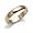 14k Yellow Gold 4mm Plain Half Round Band, Size 4.5