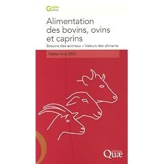 Alimentation des bovins, ovins et caprins