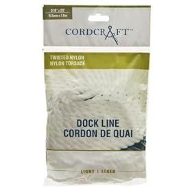 Cordcraft Dockline Nylon Twist (3 8X25, White) by
