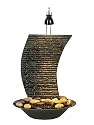 Water Ripple Lighted Ceramic Table Fountain