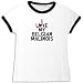 T-Shirt Ringer Woman White  I Love My Belgian Malinois / Fun  Dog