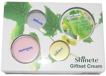 Shinete Gift Set Cream Baby Face Reduce Freckles Dark Spot Whitening 4 in 1 Set