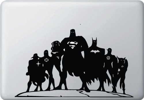 Justice League Silhouette - Vinyl Laptop or Macbook Decal Justice League Silhouette - Vinyl Laptop or Macbook Decal