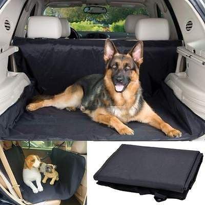 Suv Truck Van Car Vehicle Back Seat Cover For Dog Pet Padded Black Oxford