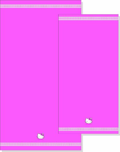 CTI 037999 Handtuch Hello Kitty Fuchsia / Frottee / 50 x 100 cm