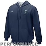 Nike Seattle Mariners Navy Blue Therma-FIT Performance Full Zip Hoody Sweatshirt